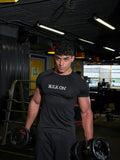 BLACK COMPRESSION T-SHIRT